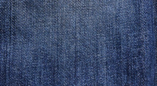 Blauwe denim stof