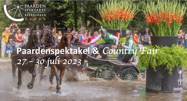 Vierspan in een waterhindernis