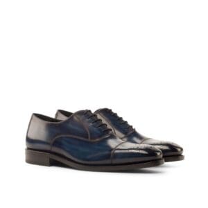 Patina Oxford schoenen in combinatie met denim