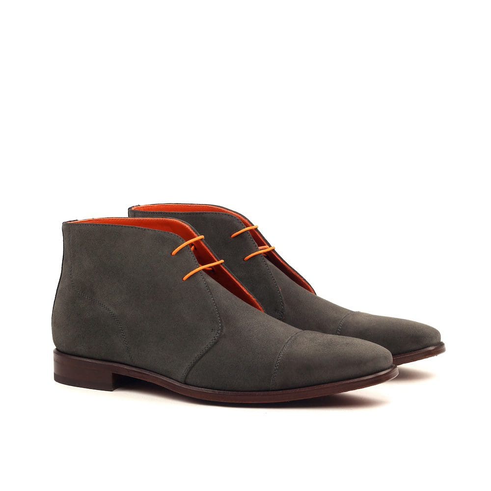 Chukka boot in grijs suede