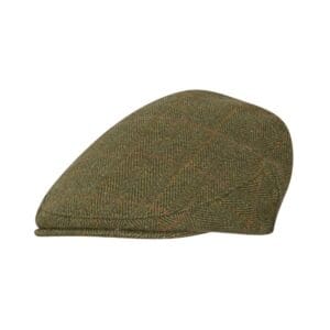 tweed flat cap in groene kleur