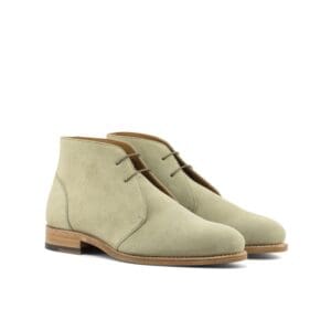 Zandkleurige chukka boot in suede